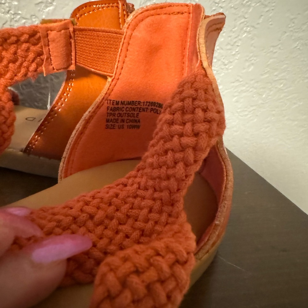 Torrid Orange Crochet Sandals - Picture 5 of 6